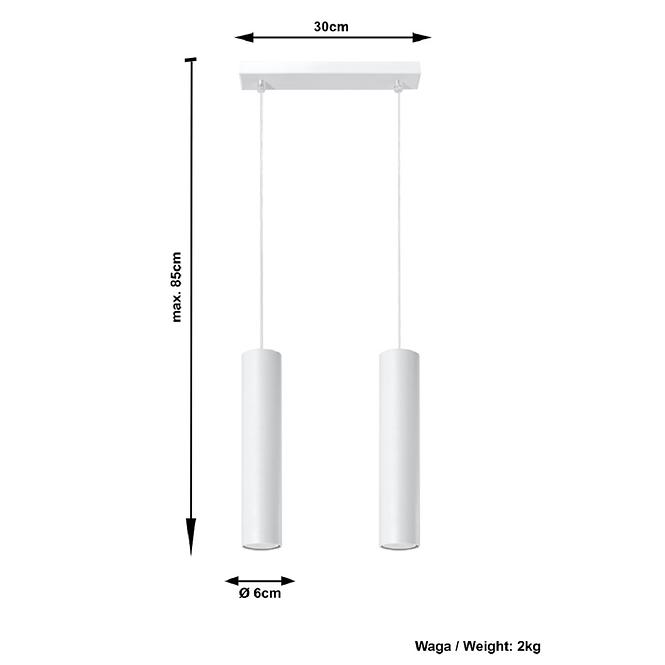Lampe Texas 2 weiß A-324,3