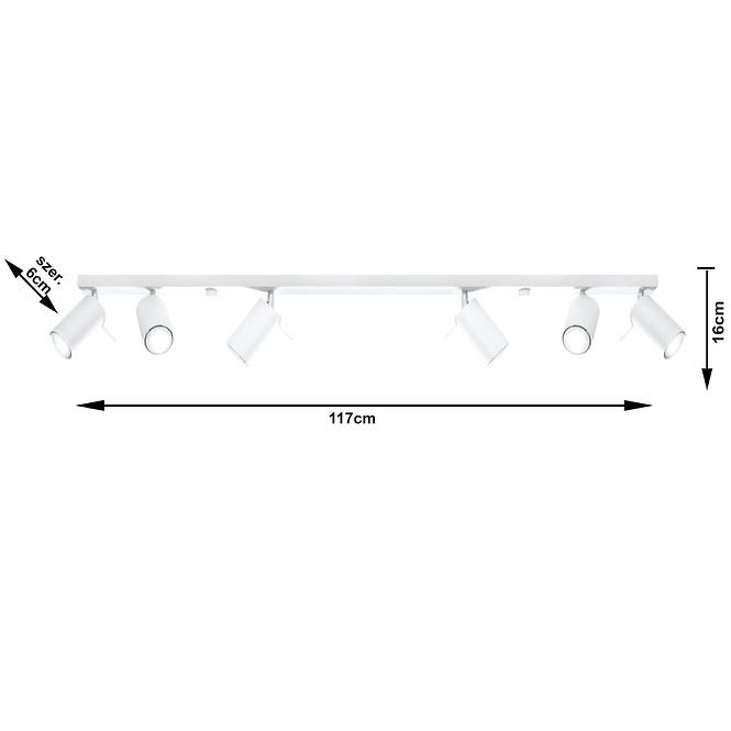 Lampe Oregon 6L weiß A-333,6
