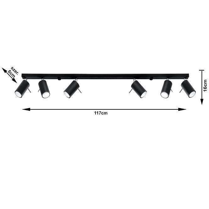 Lampe Oregon 6L schwarz A-334,6