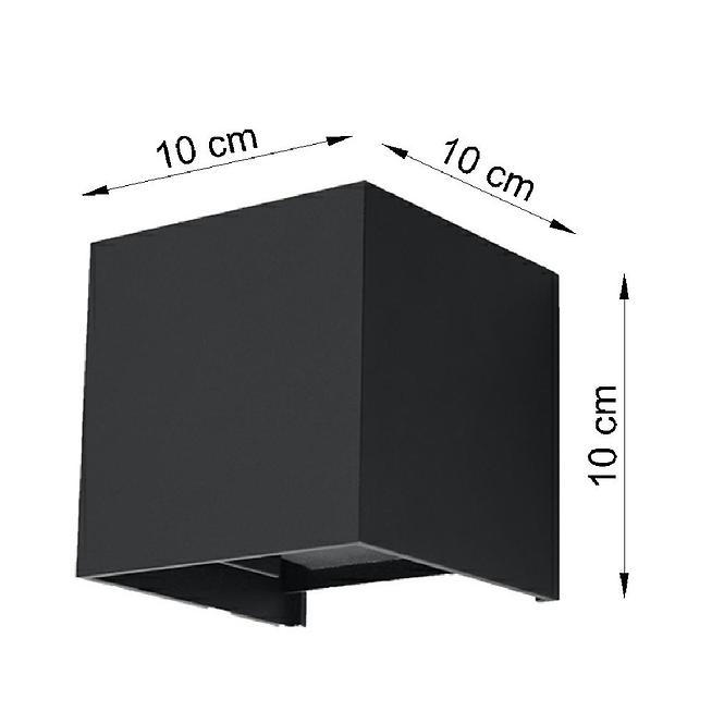 Lampe Filadelfia schwarz LED IP55 A-545,4