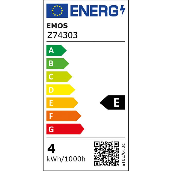 59ZE ŻARÓWKA LED VNT G125 4W E27 WW+ Z74303