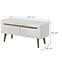Tv Tisch Nordi 107cm Weiß,3
