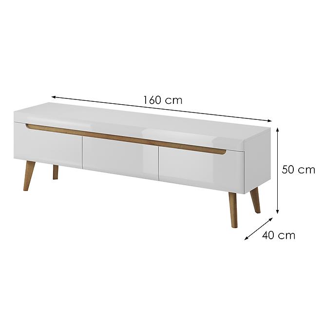 Tv Tisch Nordi 160cm Weiß
