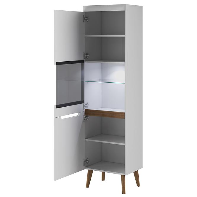 Vitrine Nordi 53cm Weiß