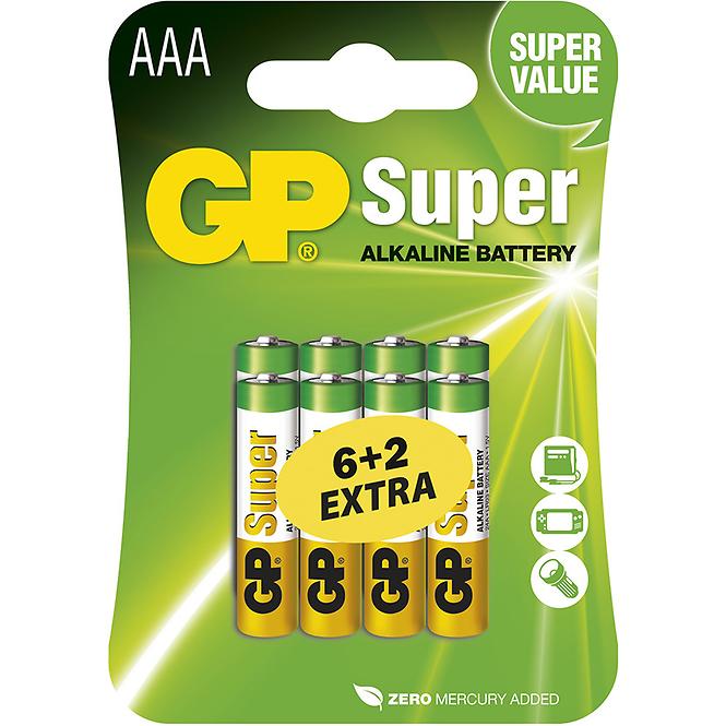 Batterie Super B13118 GP LR03 6 + 2BL