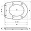 WC-Sitz Cleo 09/Am Scharnier Metall,4