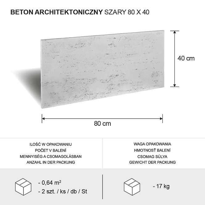 Architekturbeton 80 X 40 X 1,5