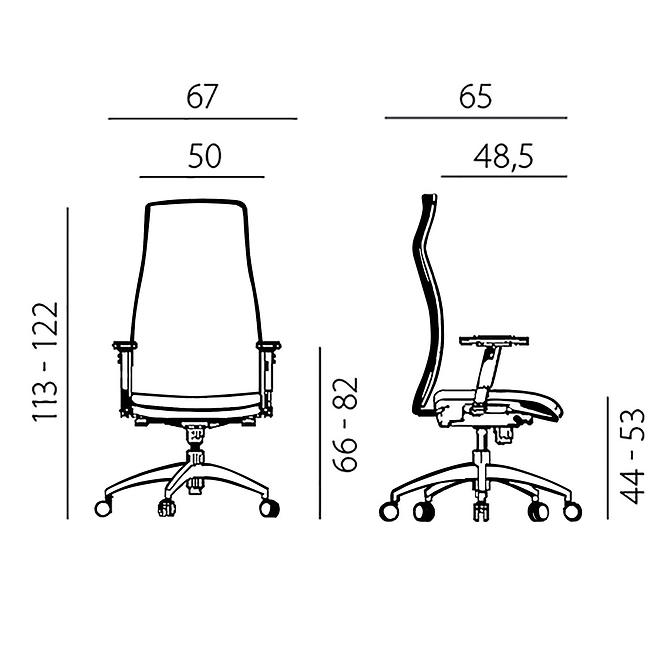 Bürostuhl Sander, Grau