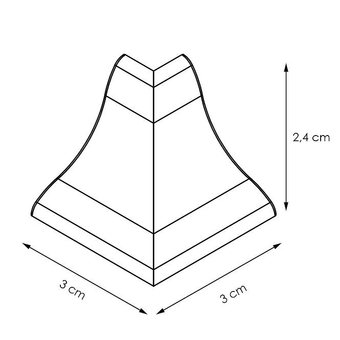 Außenkannte  – Marmur Tmavy Lws-013