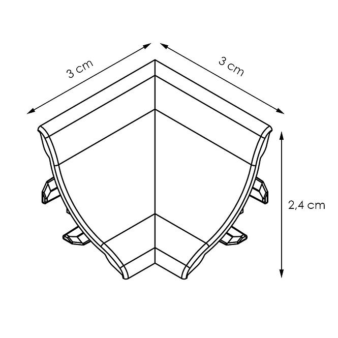 Innenkannte  – Marmur Tmavy Lws-013