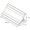 Leiste für Küchenplatte  3m 20x20 – Aluminium Lws-032,2