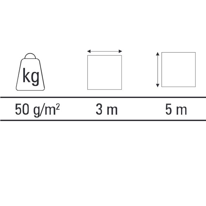 Schutzplane mit Ösen 3x5m