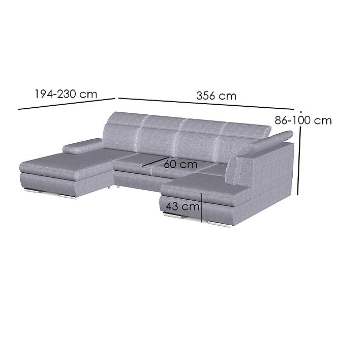 Ecksofa Orlando II L Aston 16,8