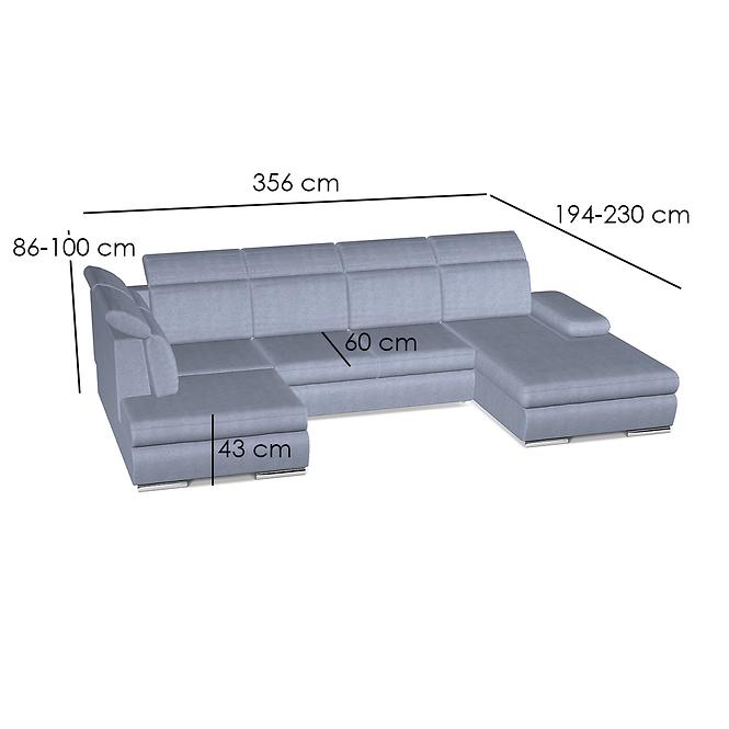 Ecksofa Orlando II R Mono 240,7