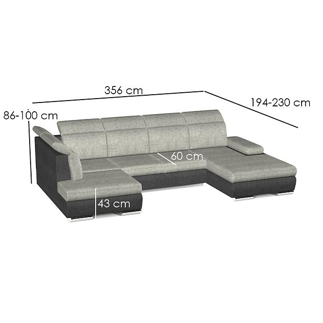 Ecksofa Orlando II R Matrix 18 + Matrix 17,7