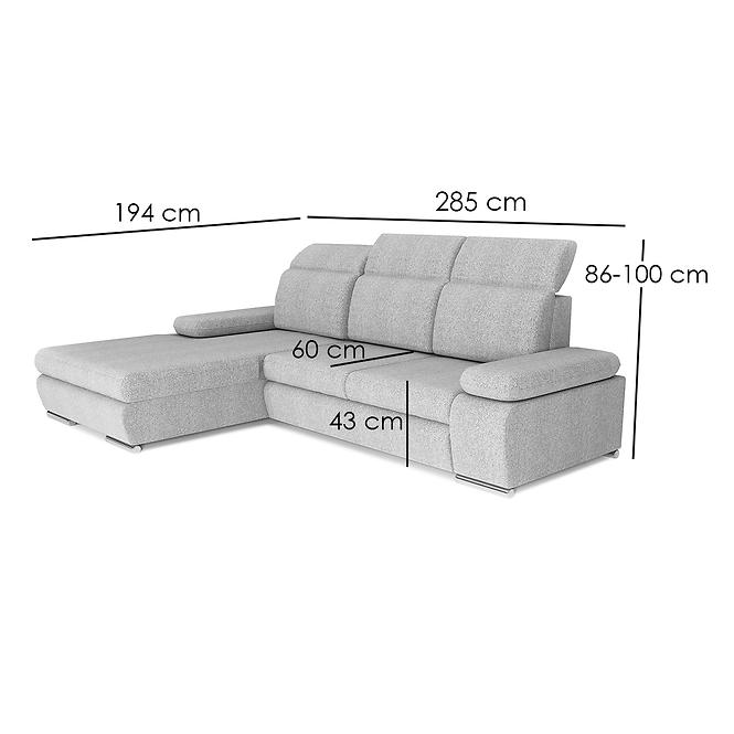 Ecksofa Orlando L Malmo 90,5