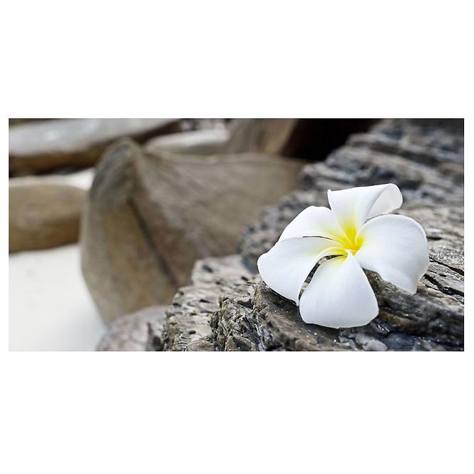 Dekorfliese Glas Blüte auf dem Felsen 30/60