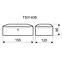 Stahl weißes Sparschwein 155x120x90mm TS.0140.C,3
