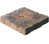 Terrassenplatte 22,5x22,5x4 cm Patina braun