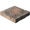 Terrassenplatte 22,5x22,5x4 cm Patina braun