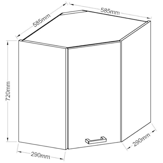 Küchenzeile Bordeaux 58x58 Gn-72 1f