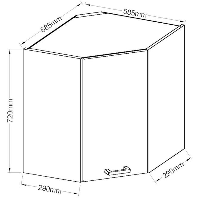 Küchenzeile Eko White 58x58 Gn-72 1f
