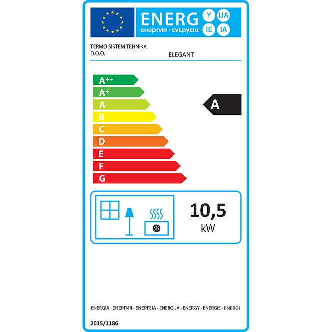 Kaminofen Termoelegant 10,5 kW Beige