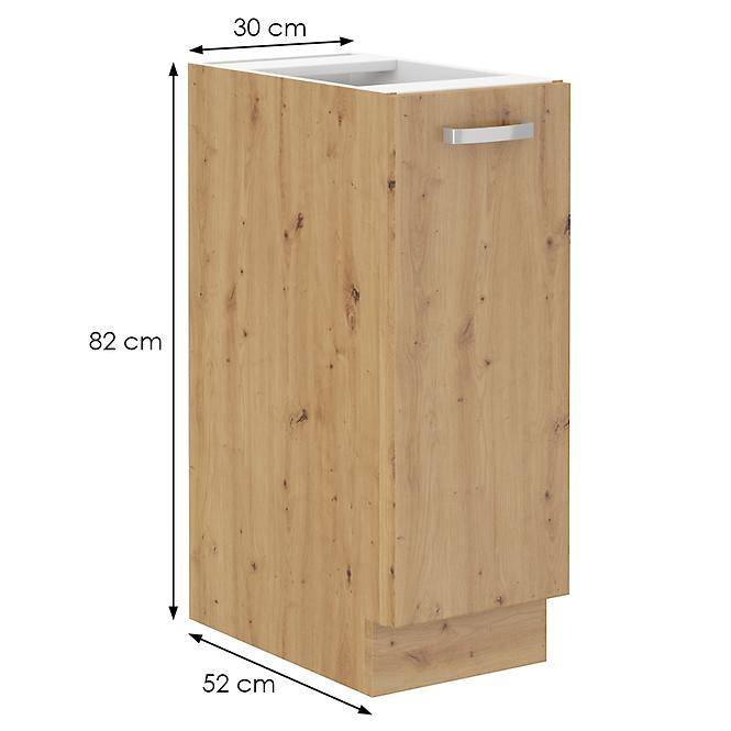 Küchenzeile Artisan Weißer Glanz 30d Cargo Bb