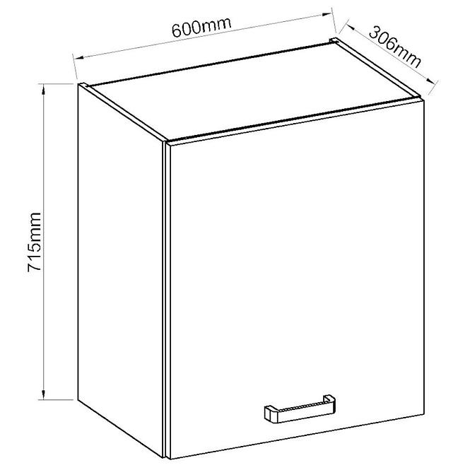 Küchenzeile Artisan Weißer Glanz 60g-72 1f