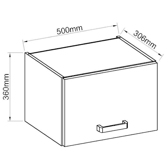 Küchenzeile Artisan Weißer Glanz 50gu-36 1f