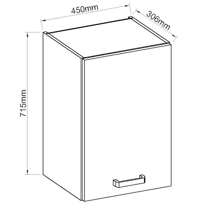 Küchenzeile Artisan Weißer Glanz 45g-72 1f,2