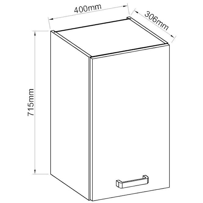 Küchenzeile Artisan Weißer Glanz 40g-72 1f,2