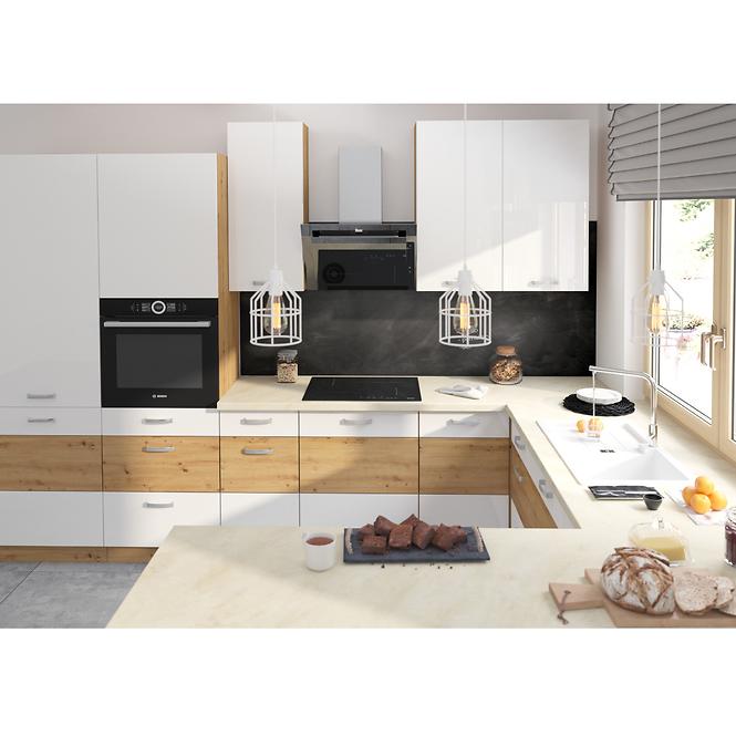 Küchenzeile Artisan Weißer Glanz 40g-72 1f,7