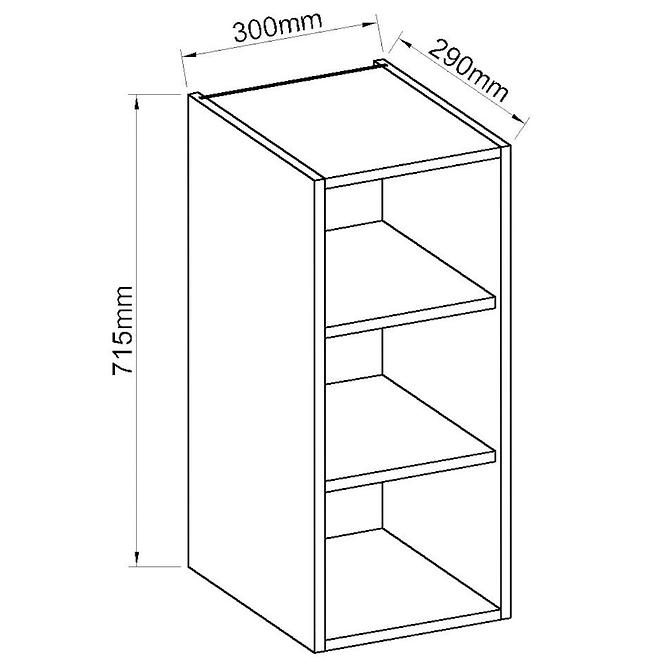 Küchenzeile Artisan Weißer Glanz 30g-72 Otw,2
