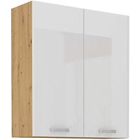 Küchenzeile Artisan Weißer Glanz 80g-90 2f