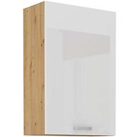 Küchenzeile Artisan Weißer Glanz 60g-90 1f