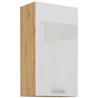 Küchenzeile Artisan Weißer Glanz 45g-90 1f