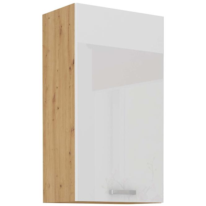 Küchenzeile Artisan Weißer Glanz 45g-90 1f
