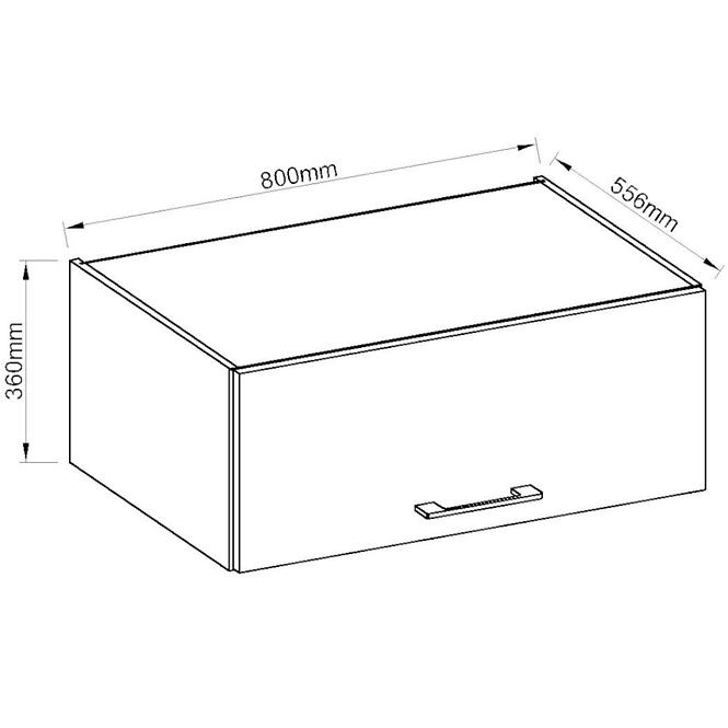 Küchenzeile Vigo Graphit Mat 80 Nagu-36 1f