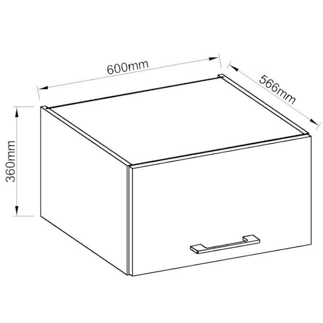 Küchenzeile Vigo Graphit Mat 60 Nagu-36 1f