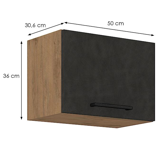 Küchenzeile Vigo Graphit Mat 50gu-36 1f