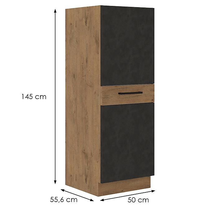 Küchenzeile Vigo Graphit Mat 50DK-145 1F (3S)BB