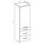 Küchenzeile Vigo Graphit Mat 60dks-210 3s 1f,3