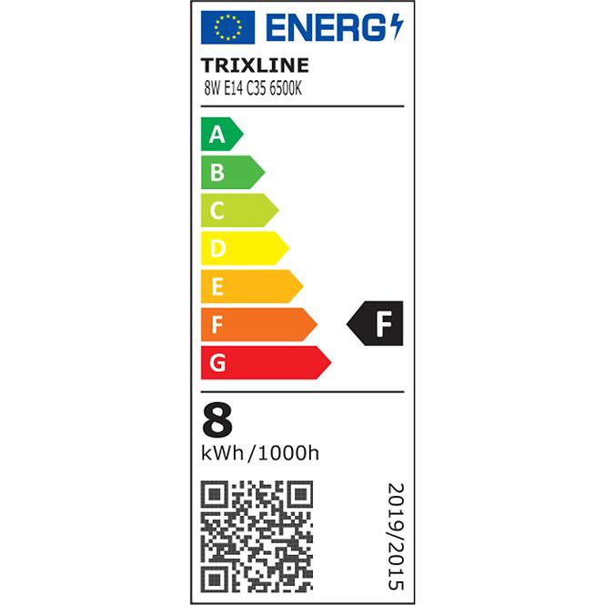 59BZ ŻAROWKA TR LED C35 8W 6500K 604lm E14