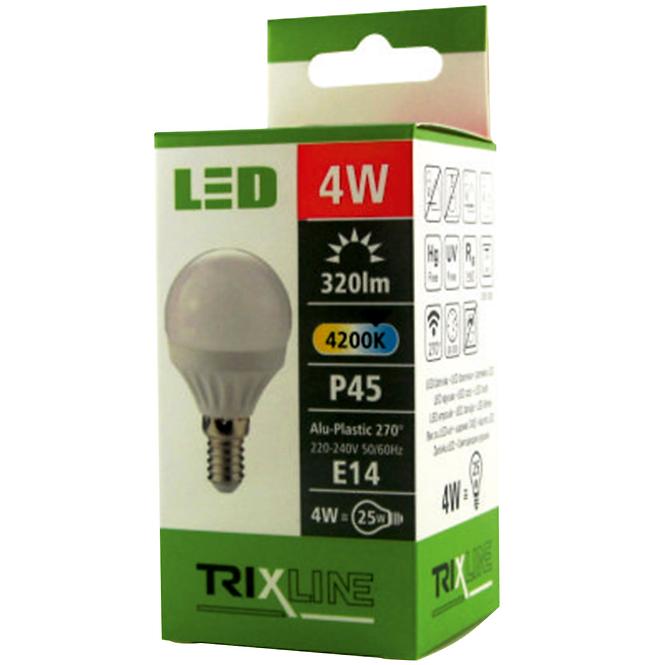 59BZ ŻARÓWKA BC 4W TR LED E14 P45 320LM 4200K PLASTIC