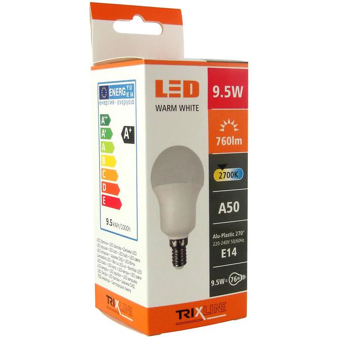 59BZ ŻARÓWKA LED A50 9,5W E14 760lm 2700K