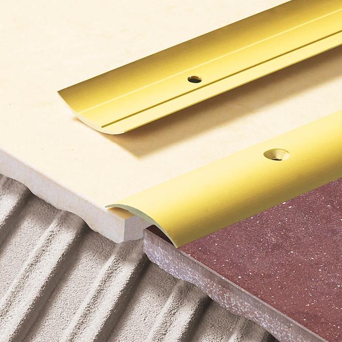 Fußbodenprofil LPO 900x30x5mm Kleber Silber