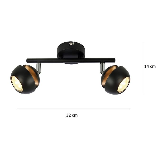 Lampe BONI 92-66589 GU10 LED CERNA LS2