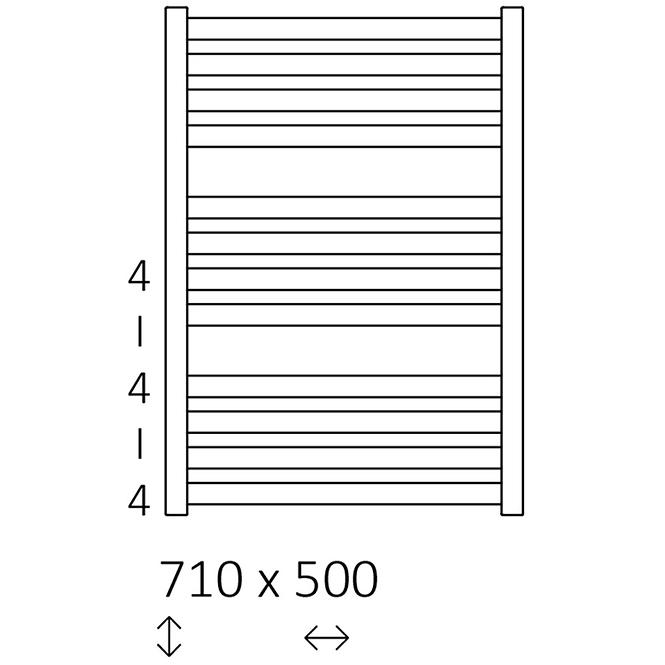 Heizkörper EL.MM05 710x500 + Heizkörper ONE 400W