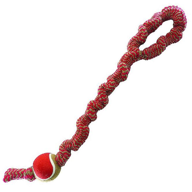 Spielzeug zum Trainieren Plüsch mit Tennisball 53cm/160-170g Pet Expert